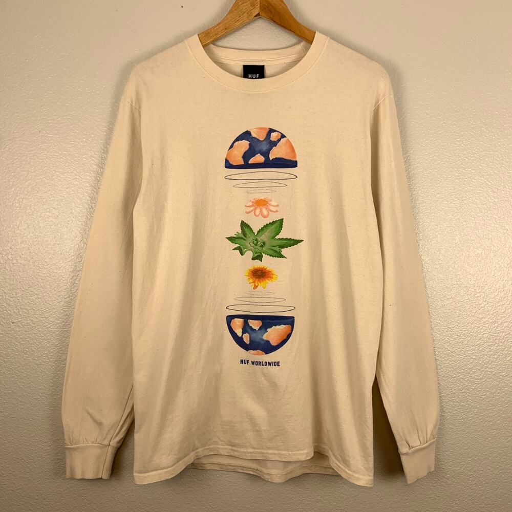 HUF X Green Buddy We Are The World Long Sleeve Tee